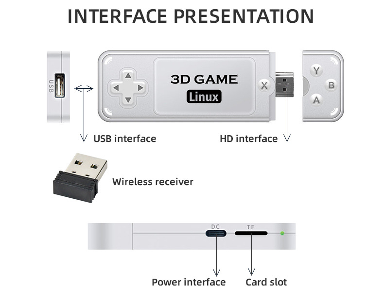 Y6 Retro Video Game Stick
