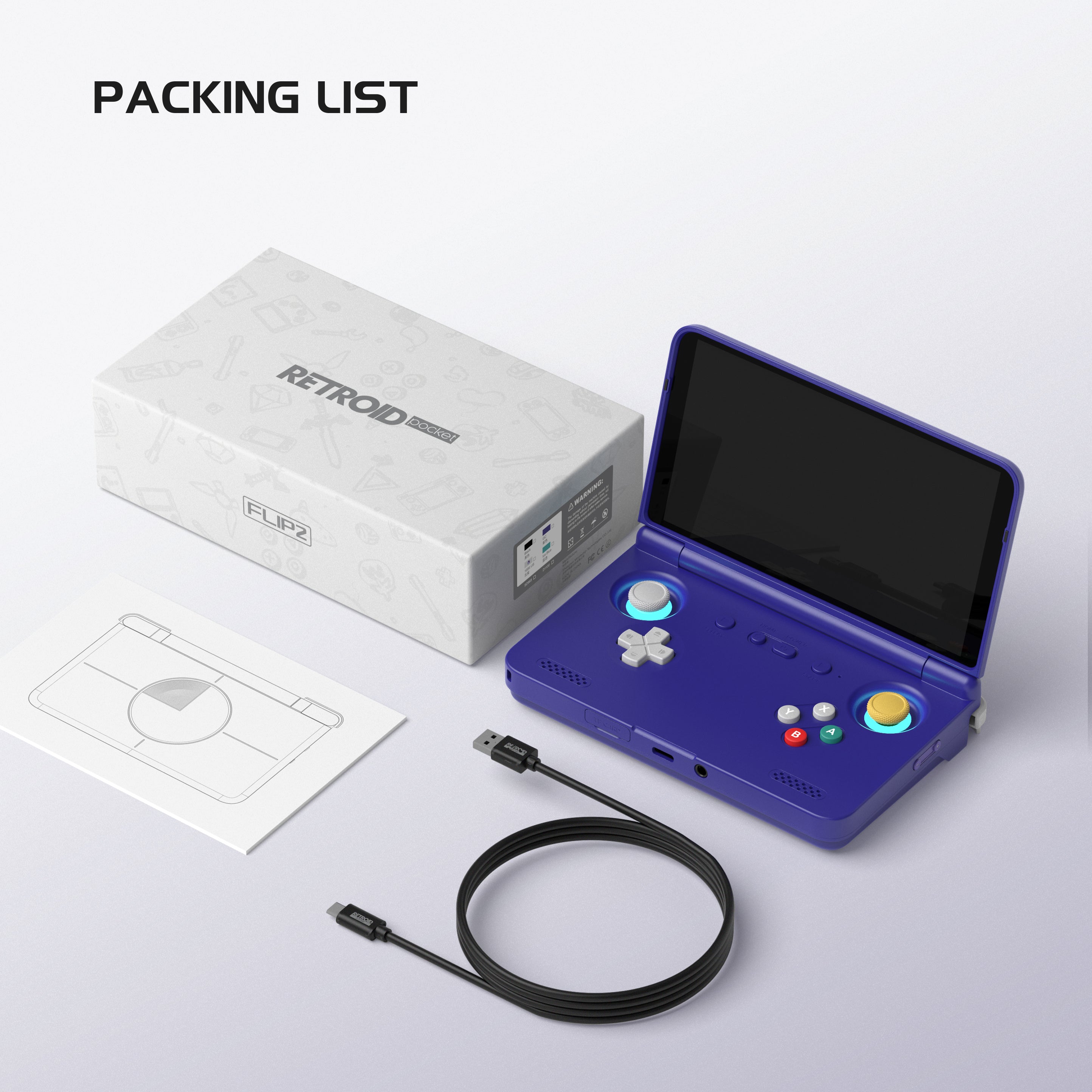 Retroid Pocket Flip 2 Portable Game Consoles
